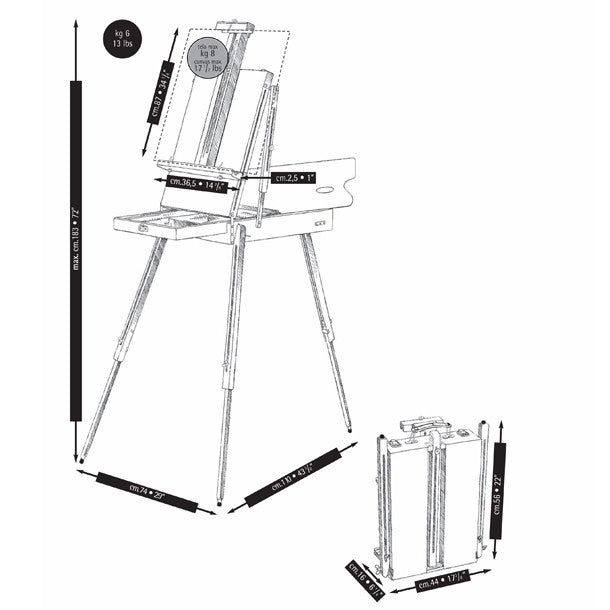 <b>HUGE SAVINGS ON EASELS</b><br>Mabef M22 Sketch Box Easel