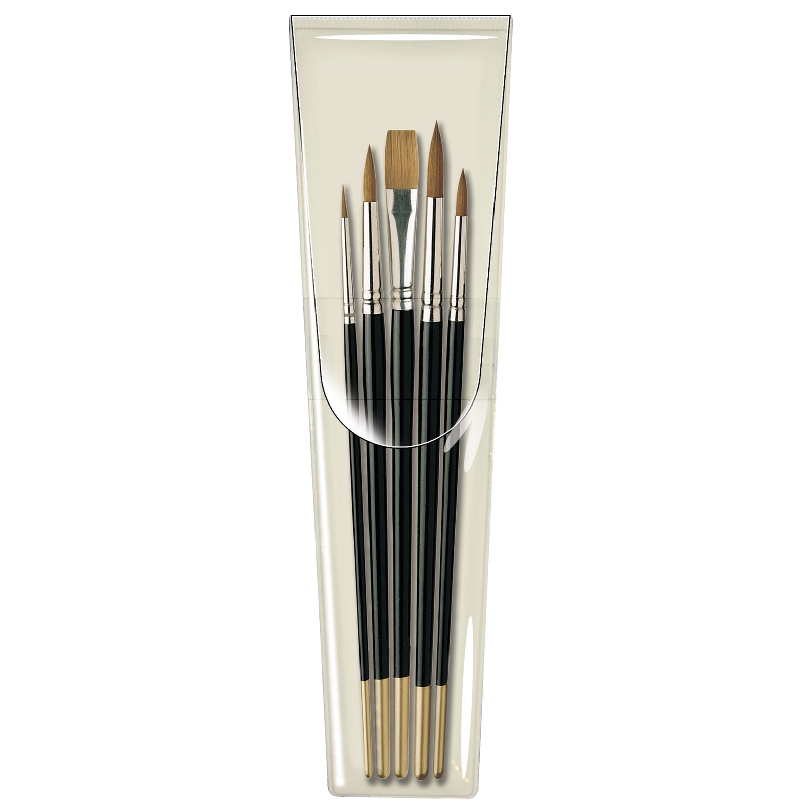 Pro Arte : Prolene Plus : Retractable (Collapsible) Watercolor Brush : Set  of 3