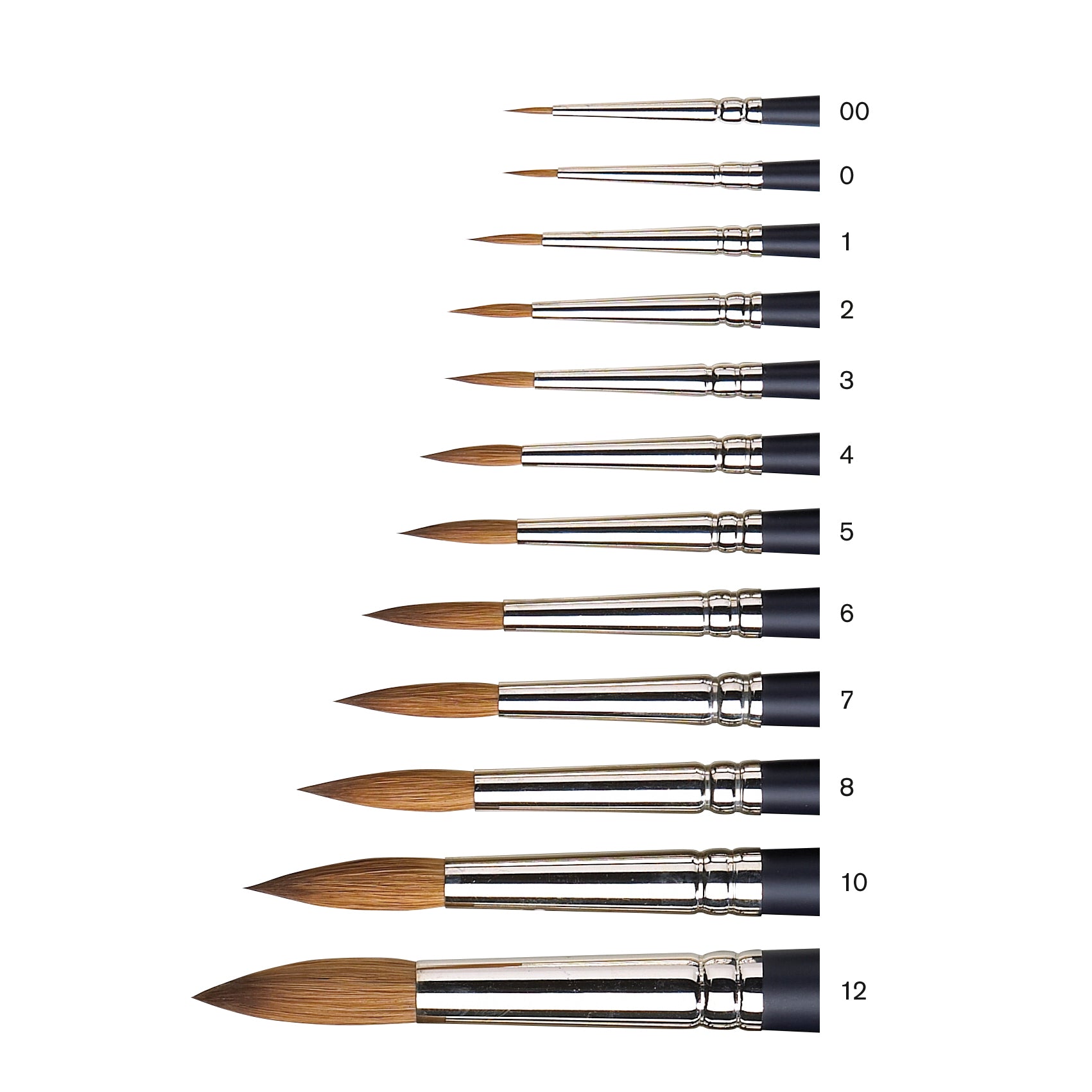 Winsor & Newtons Artists' Professional Watercolour Sable brush range is hand-made with high-quality Kolinsky sable hair. These round sable brushes also have an extra-fine tapered point which aids accuracy and fine detail work.