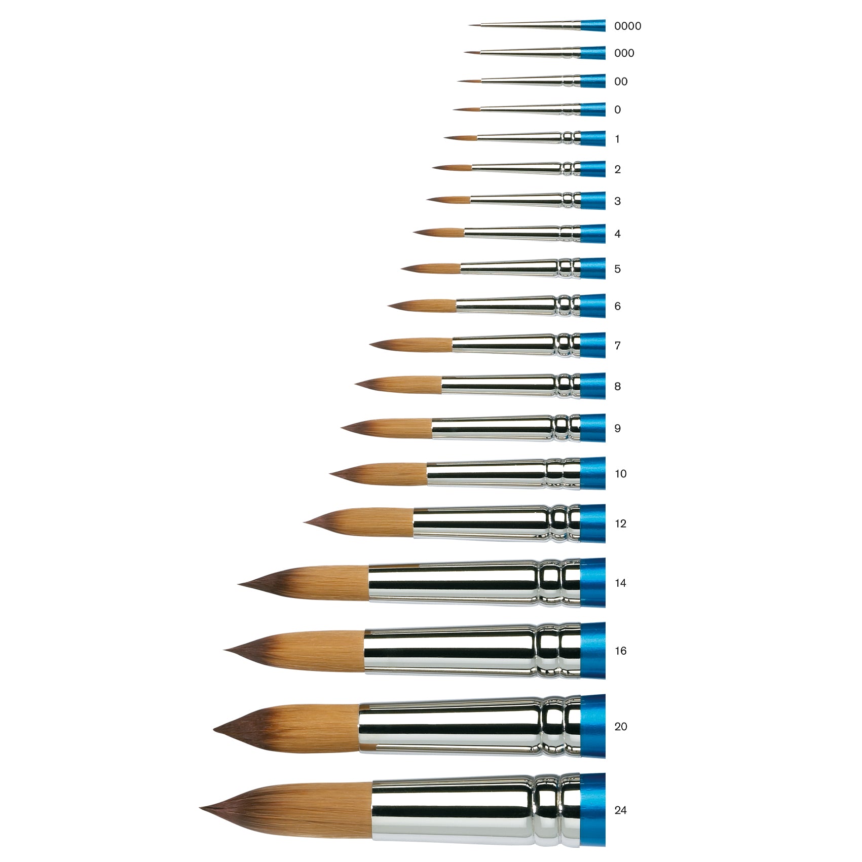 The Cotman Series 111 is for fine detail, lines and washes. The round is a traditional and popular head shape for all-purpose watercolour work. These brushes can be used for broad strokes but also form a sharp point.