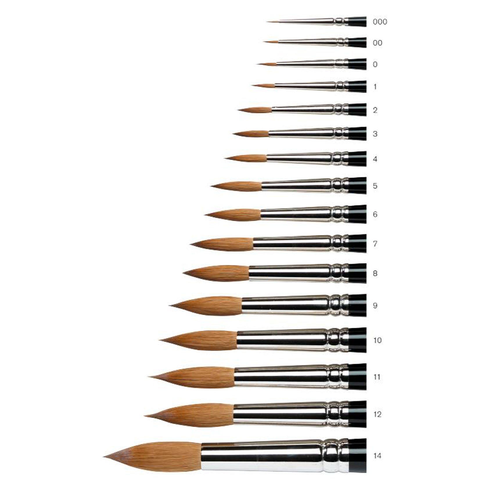 The Series 7 Kolinsky Sable Brush is considered the finest quality watercolour brush made. Winsor and Newton use only the finest Kolinsky Sable hair in rust-proof, seamless nickel-plated ferrules with black polished handles.